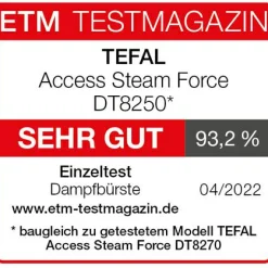 Access Steam Force Dampfbürste DT8250|Tefal Hot