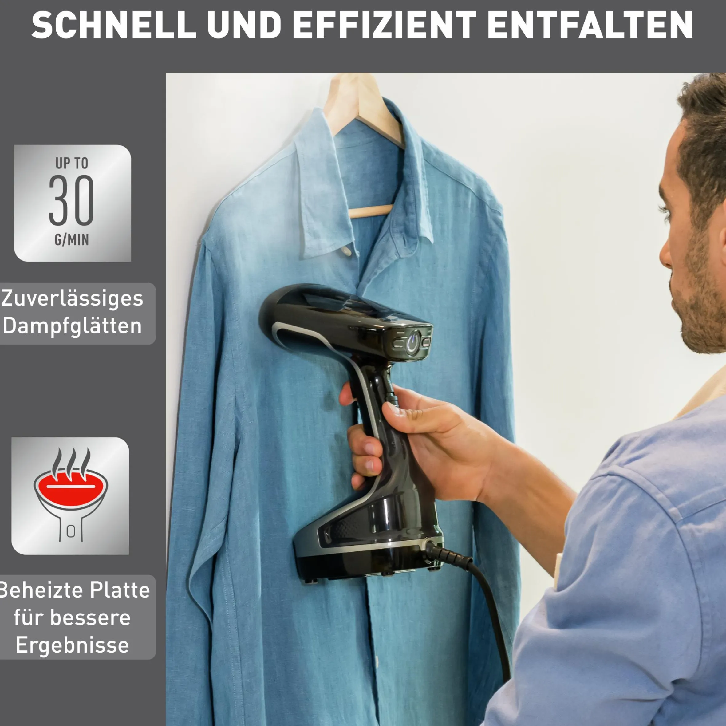 Access Steam Force Dampfbürste DT8250|Tefal Hot