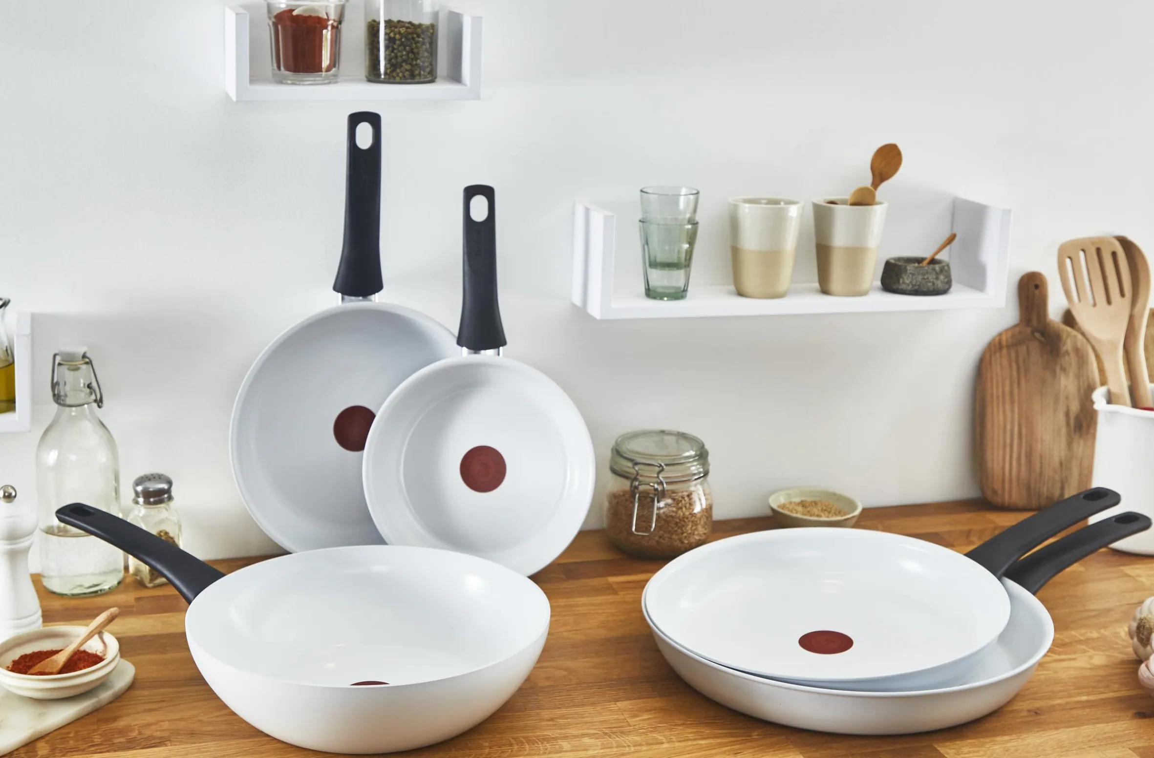 Ceramic Control Wokpfanne 28cm C41719|Tefal Hot