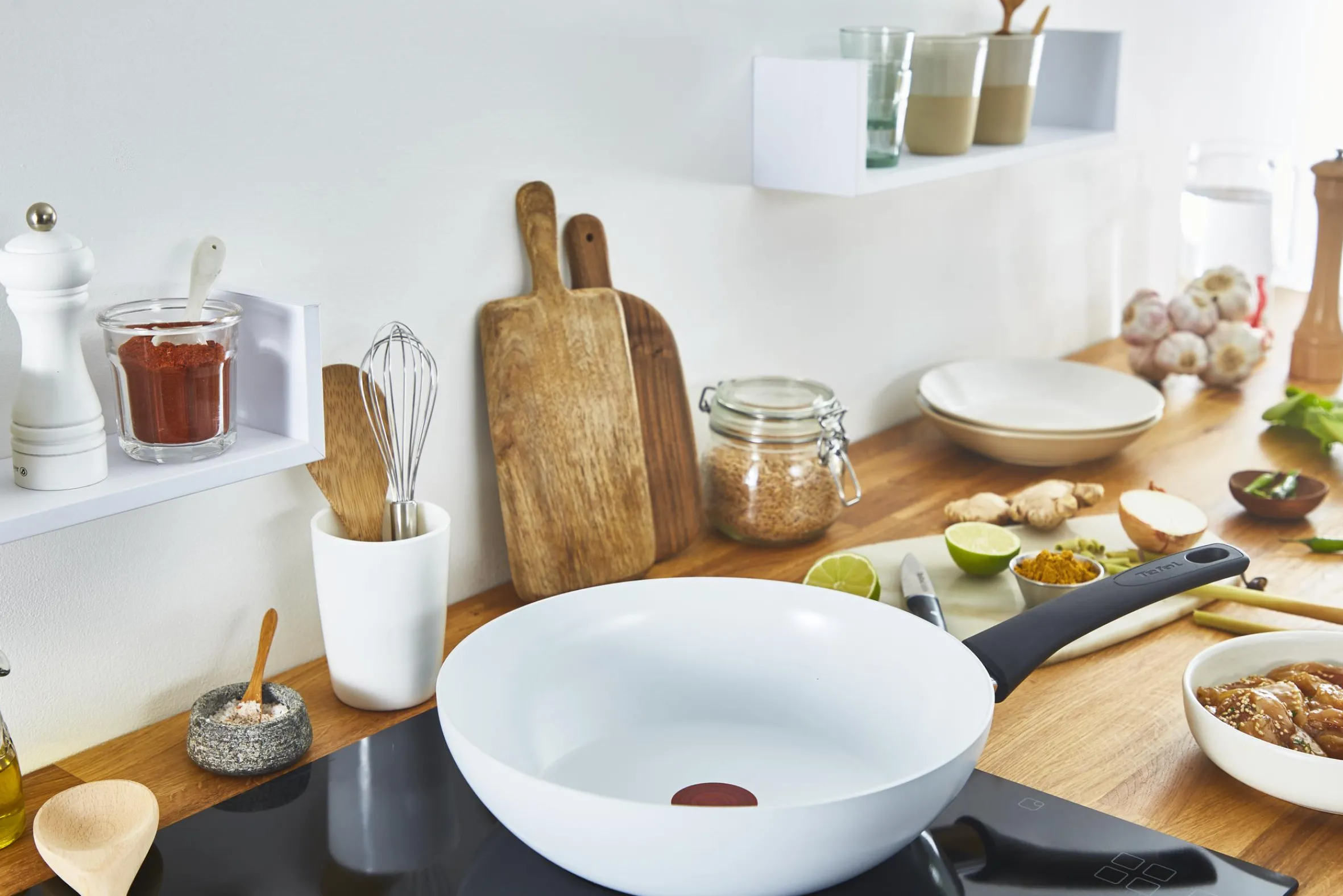 Ceramic Control Wokpfanne 28cm C41719|Tefal Hot