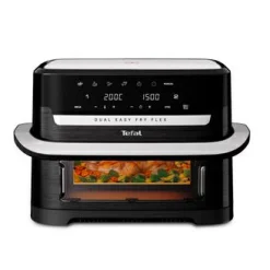 Dual Easy Fry Flex, Heißluftfritteuse, FlexCook Trennwand, 9L, EY9228|Tefal Outlet