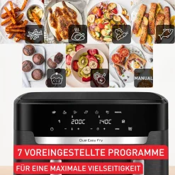 Dual Easy Fry XXL 11L Heißluftfritteuse EY9428|Tefal Clearance