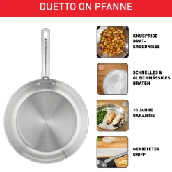 Duetto On Pfanne unversiegelt 24cm B86604|Tefal Outlet