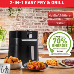 Easy Fry & Grill Classic Heißluftfritteuse EY5018|Tefal Discount