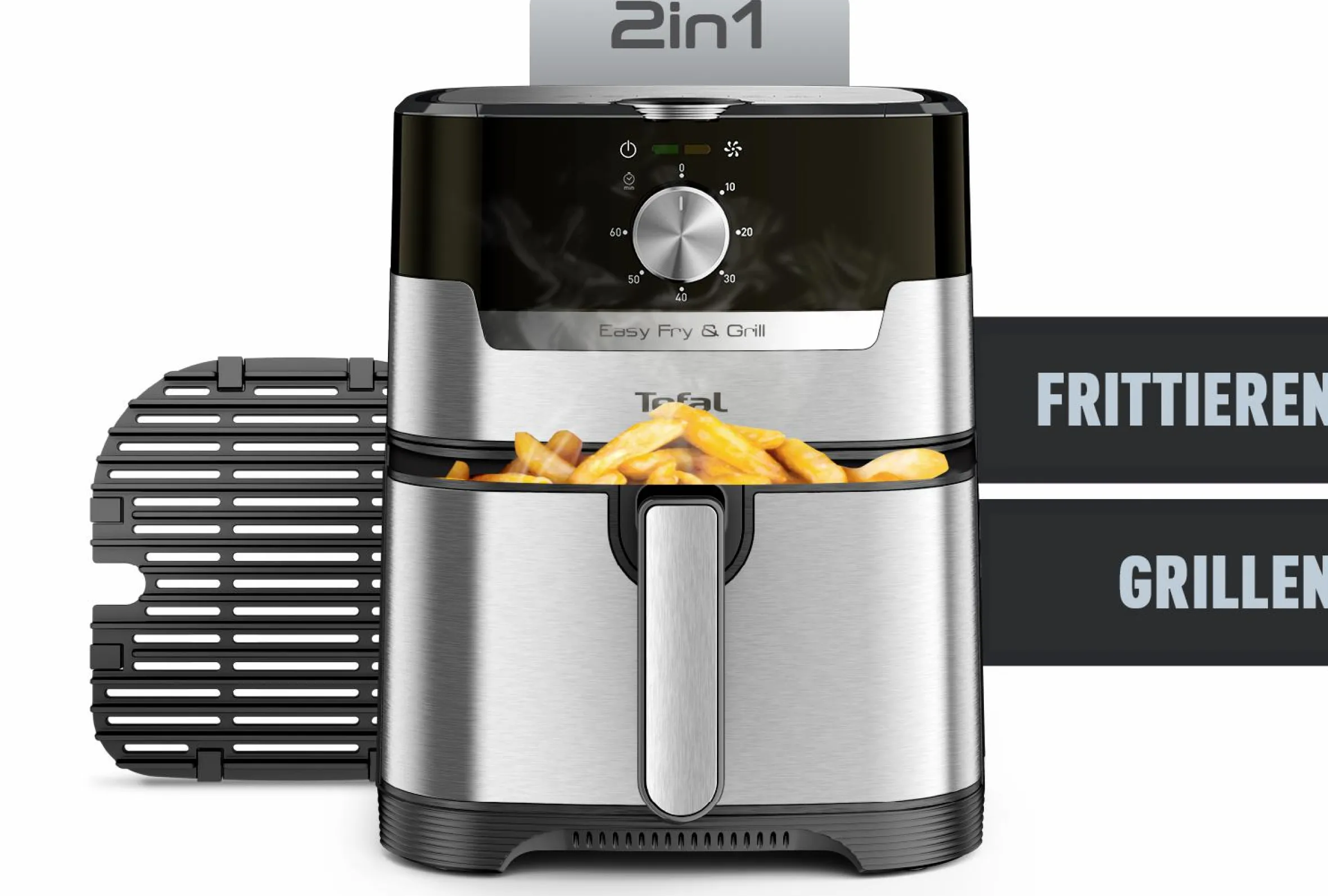 Easy Fry & Grill Classic+ Heißluftfritteuse EY501D|Tefal New