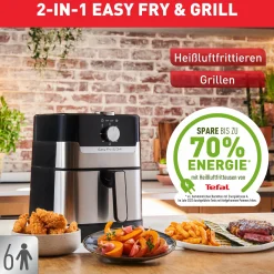 Easy Fry & Grill Classic+ Heißluftfritteuse EY501D|Tefal New