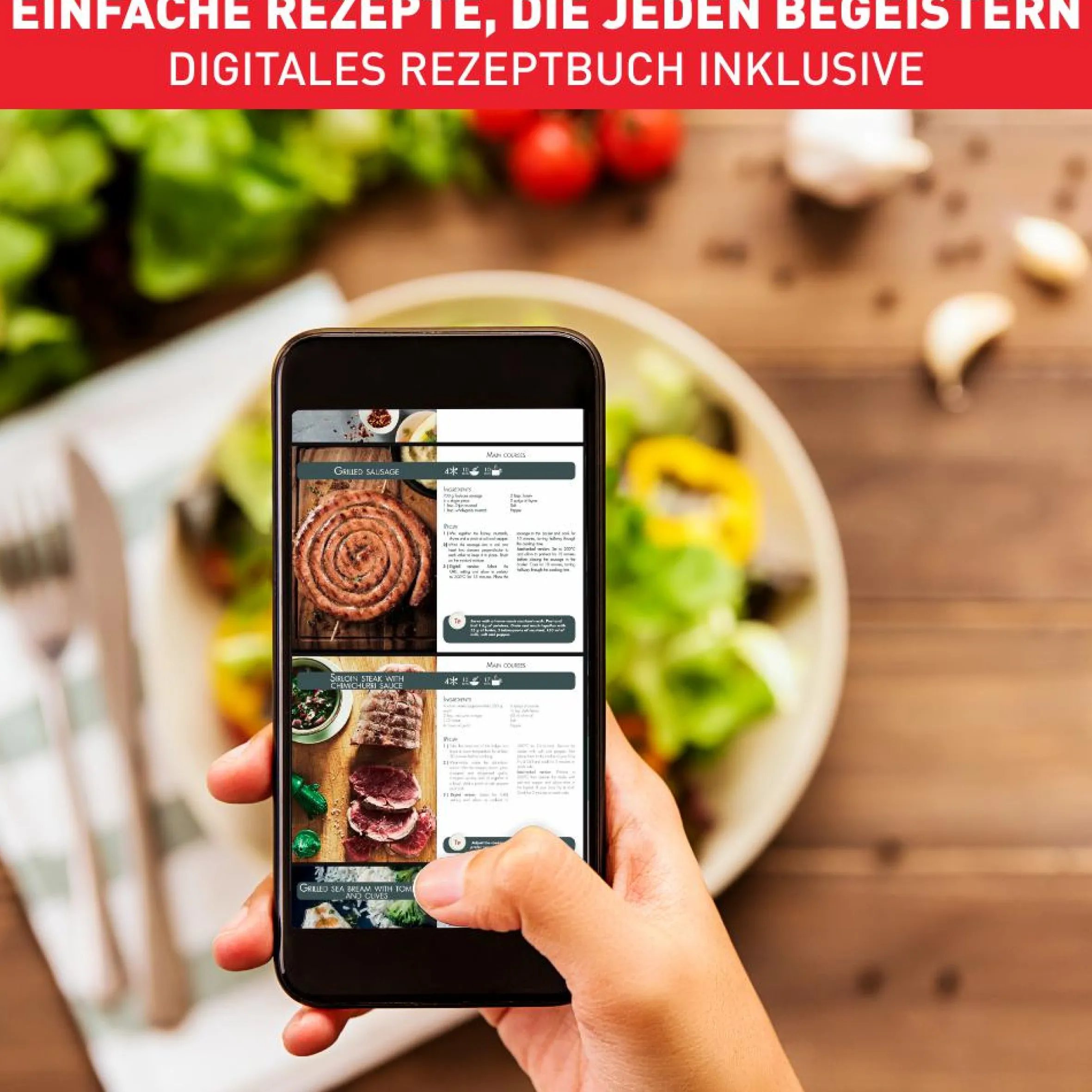 Easy Fry & Grill Classic+ Heißluftfritteuse EY501D|Tefal New