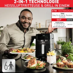 Easy Fry & Grill Precision Heißluftfritteuse EY5058|Tefal Sale