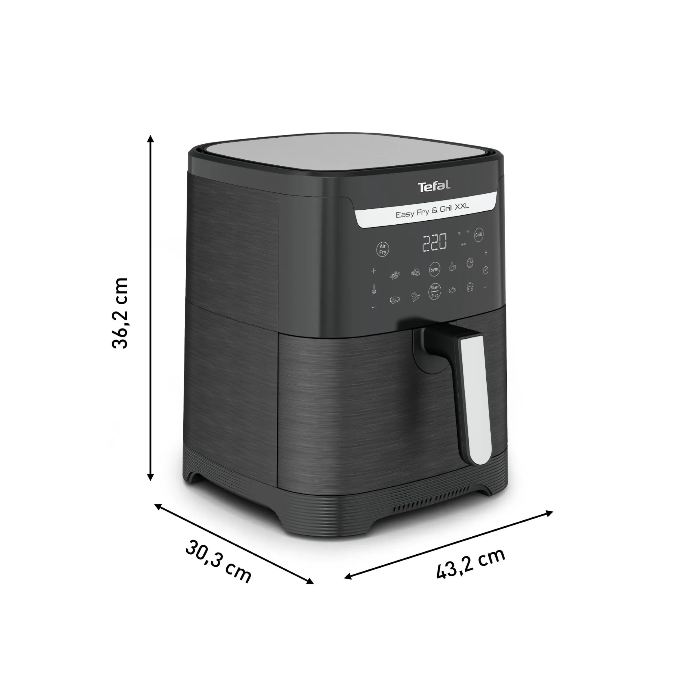 Easy Fry & Grill XXL Heißluftfritteuse EY8018|Tefal Hot