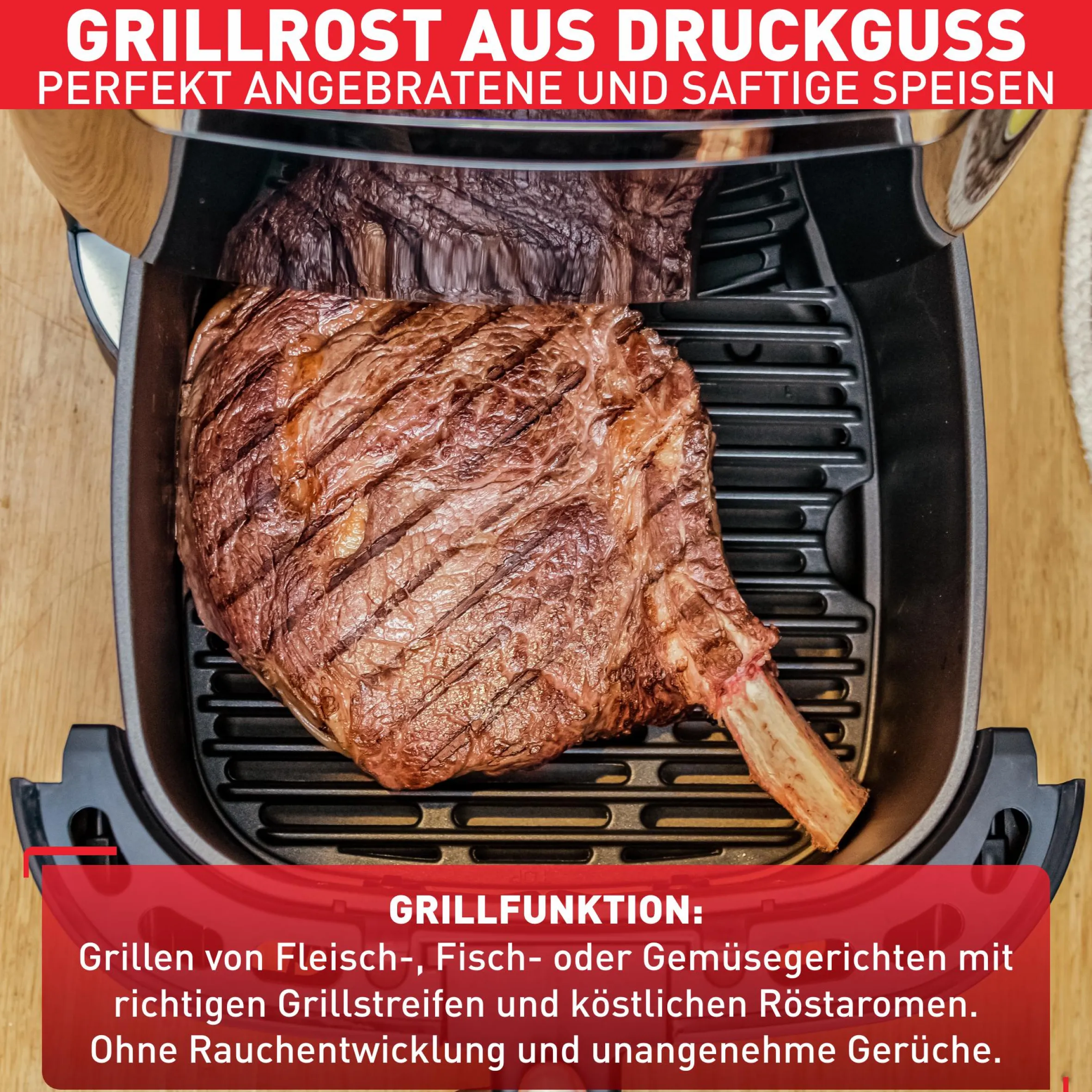 Easy Fry & Grill XXL Heißluftfritteuse EY8018|Tefal Hot