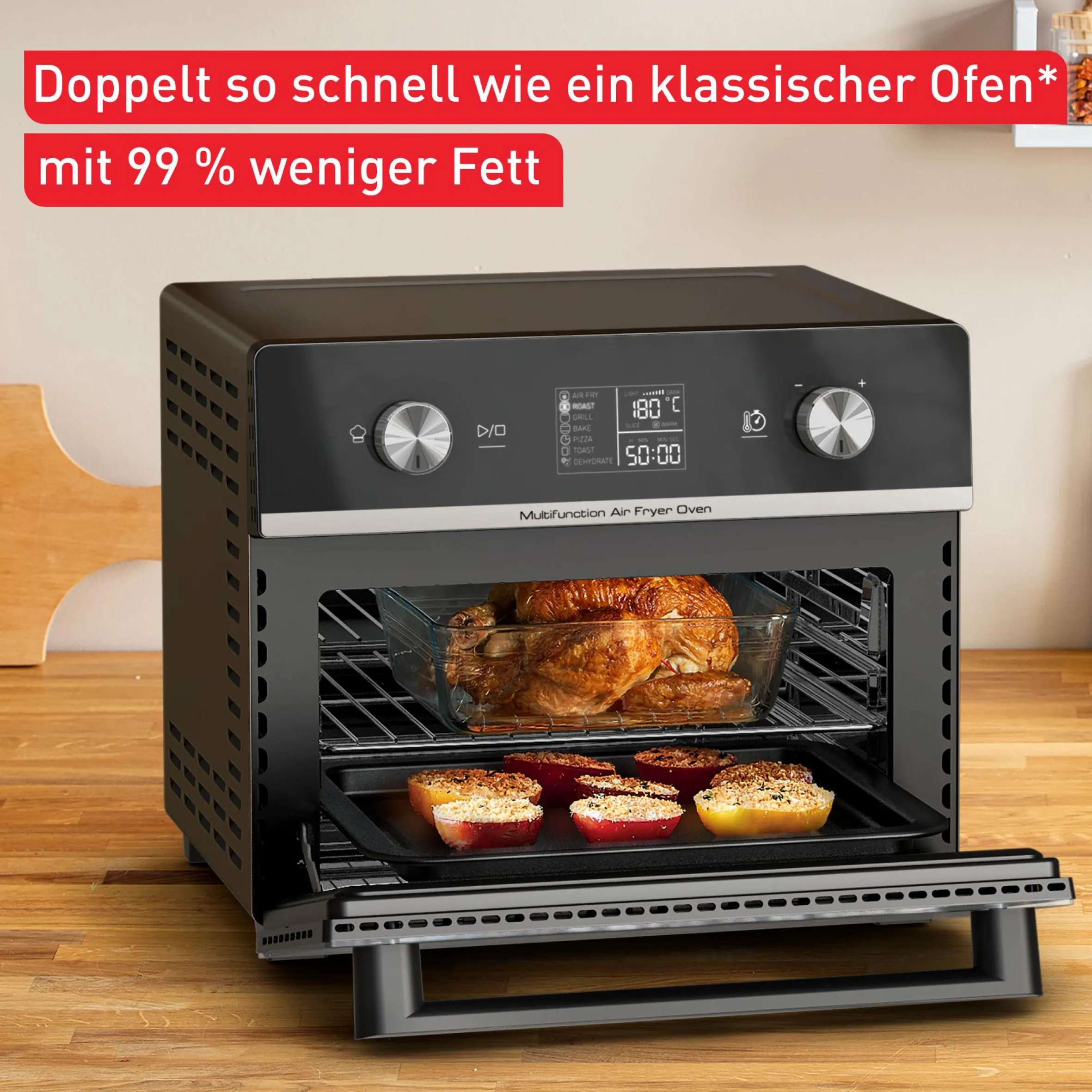 Easy Fry Air Fryer Oven 20L Heißluftfritteuse FW6058|Tefal Hot