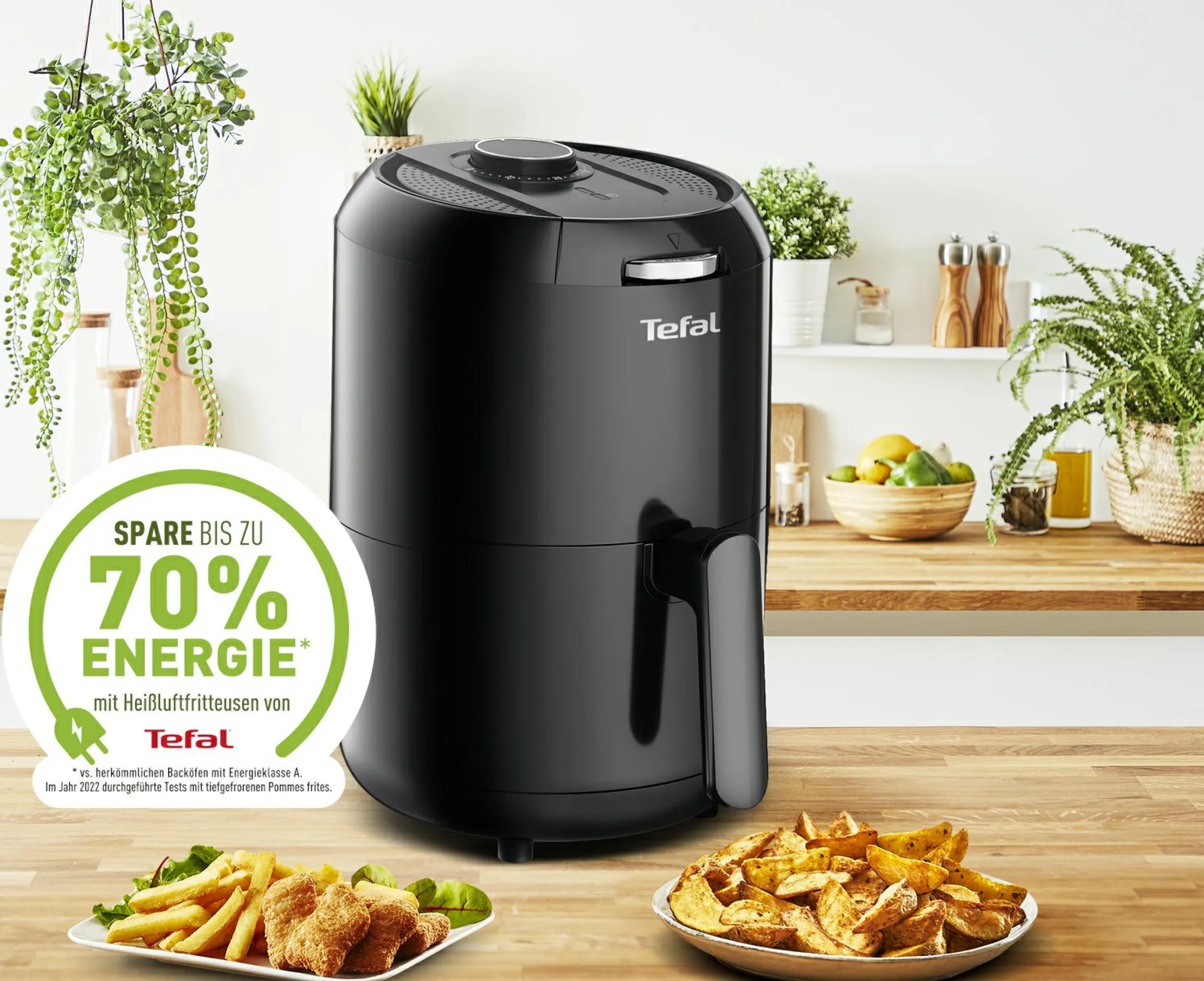 Easy Fry Compact Heißluftfritteuse EY1018|Tefal