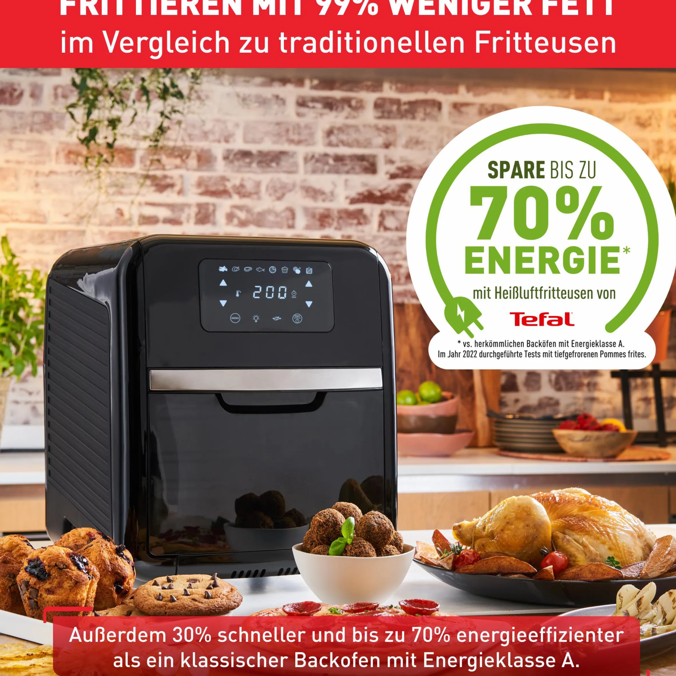 Easy Fry Oven & Grill Heißluftfritteuse FW5018|Tefal Clearance