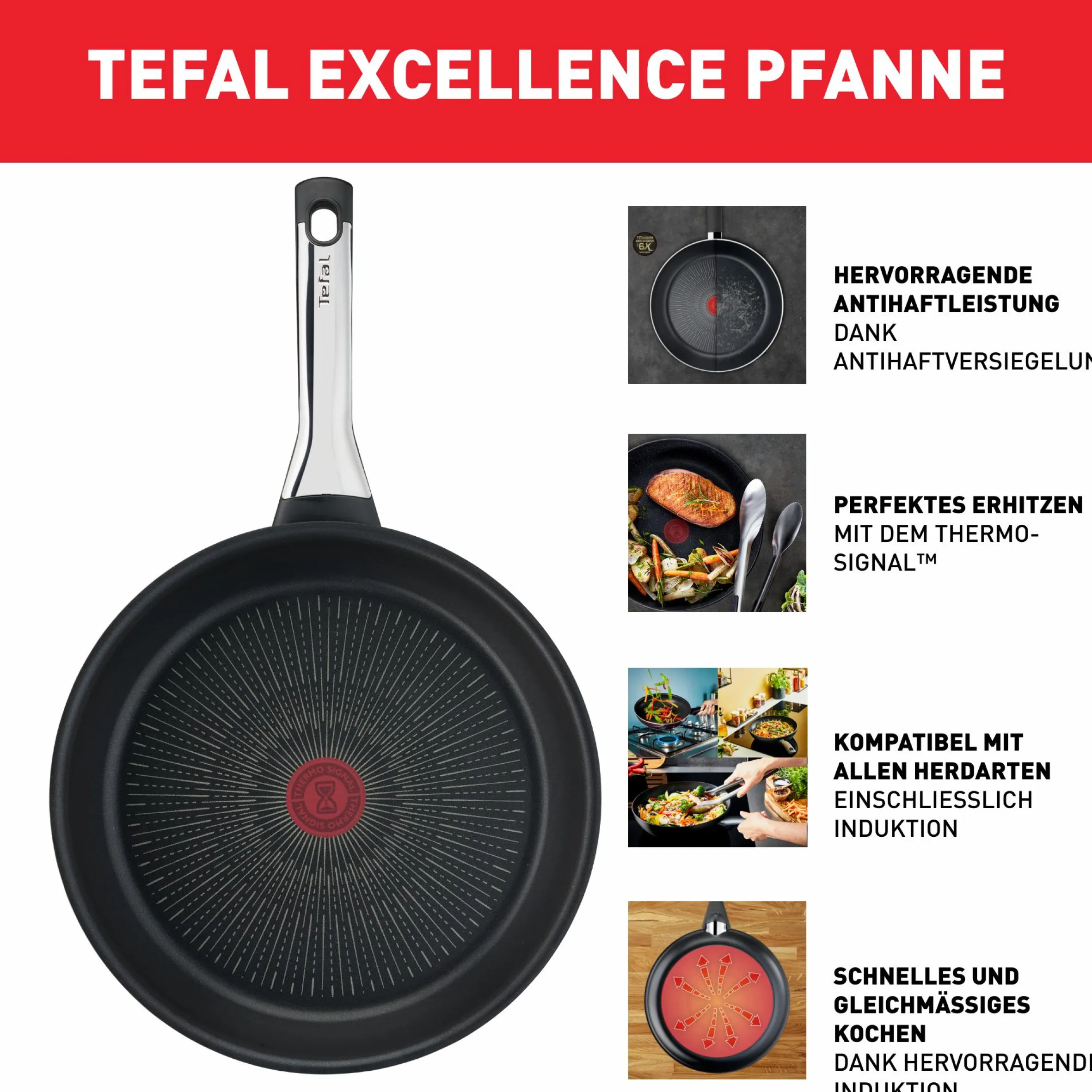Excellence Schmorpfanne 24cm mit Deckel G26932|Tefal Sale