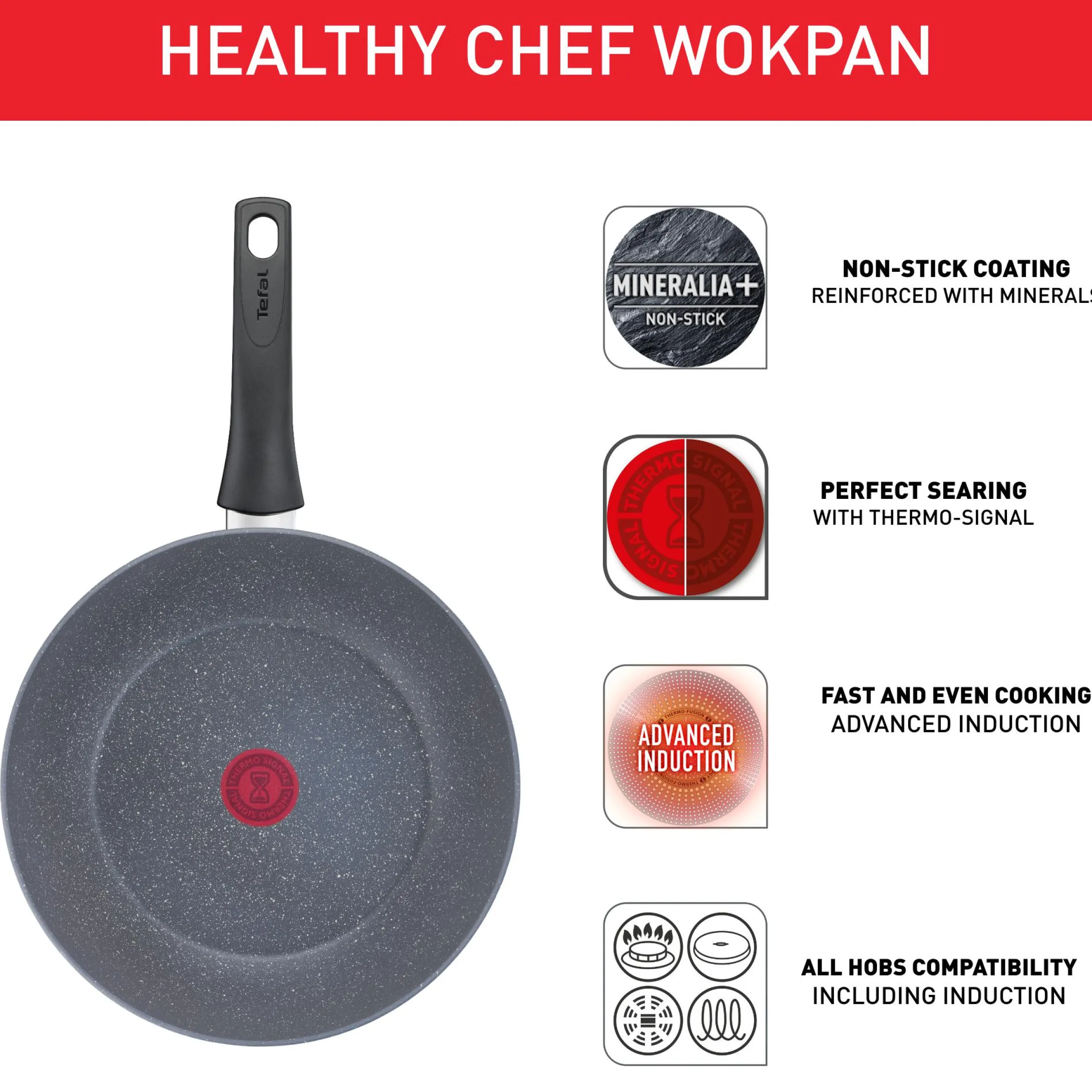 Healthy Chef Wokpfanne 28cm G15019|Tefal Sale