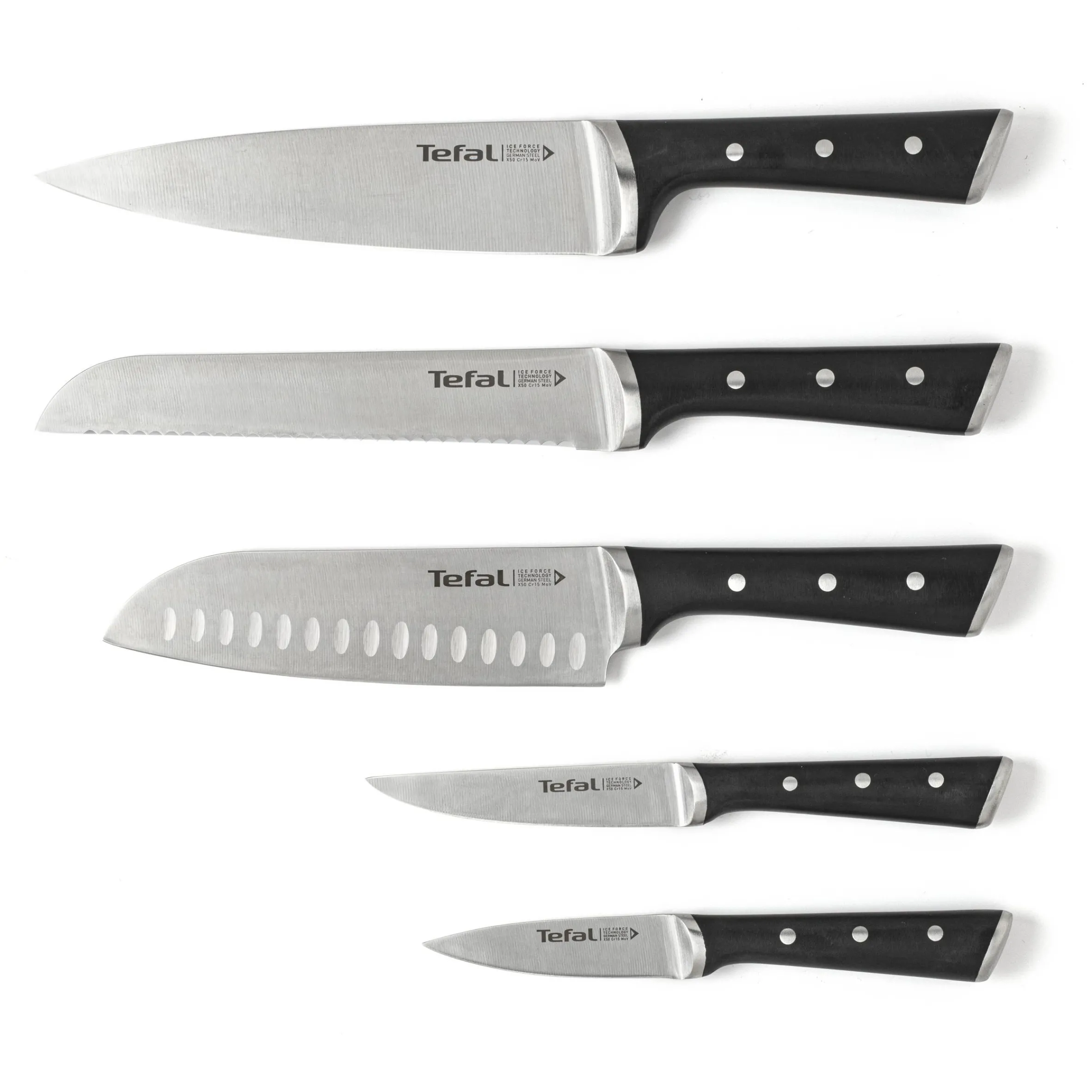 Ice Force Küchenmesser 6 tlg. Messerblock K232S5|Tefal Best
