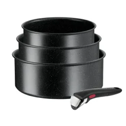 Ingenio Black Stone 4-teiliges Kasserollen-Set L39996|Tefal Sale