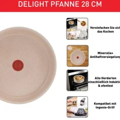 Ingenio Delight Pfanne 28 cm (ohne Griff) L7830602|Tefal
