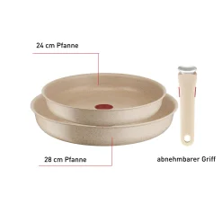 Ingenio Delight 3-teiliges Set (Pfannen 24/28cm + 1 Griff) L7839043|Tefal Sale