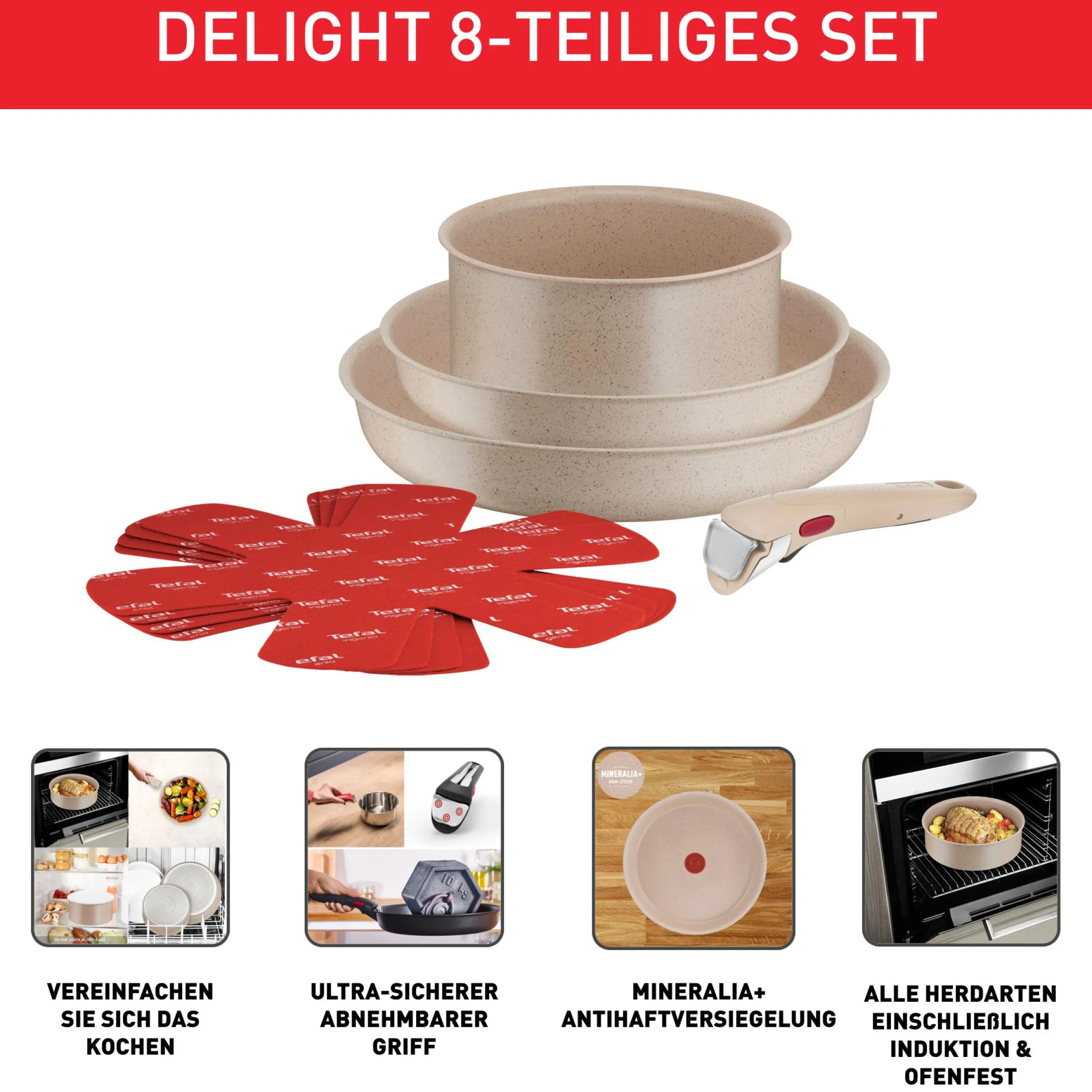 Ingenio Delight 8-teiliges Set L7839802|Tefal