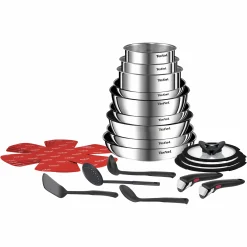 Ingenio Emotion On 22tlg. Kochgeschirr-Set aus Edelstahl L897SM|Tefal