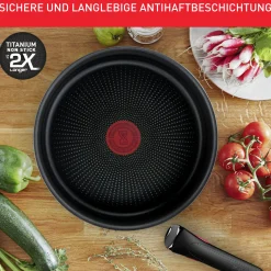 Ingenio Emotion On 22tlg. Kochgeschirr-Set aus Edelstahl L897SM|Tefal