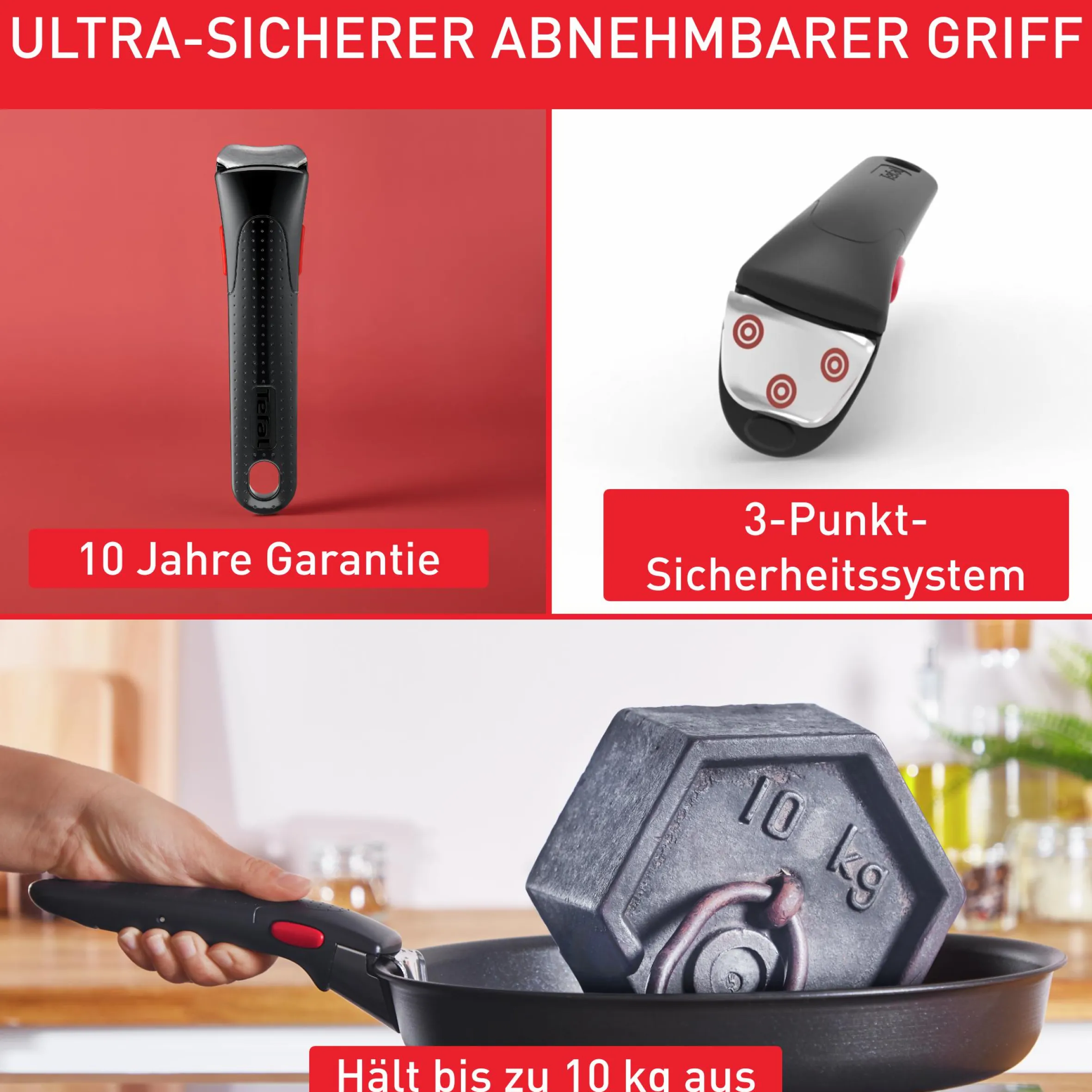 Ingenio Emotion On 22tlg. Kochgeschirr-Set aus Edelstahl L897SM|Tefal