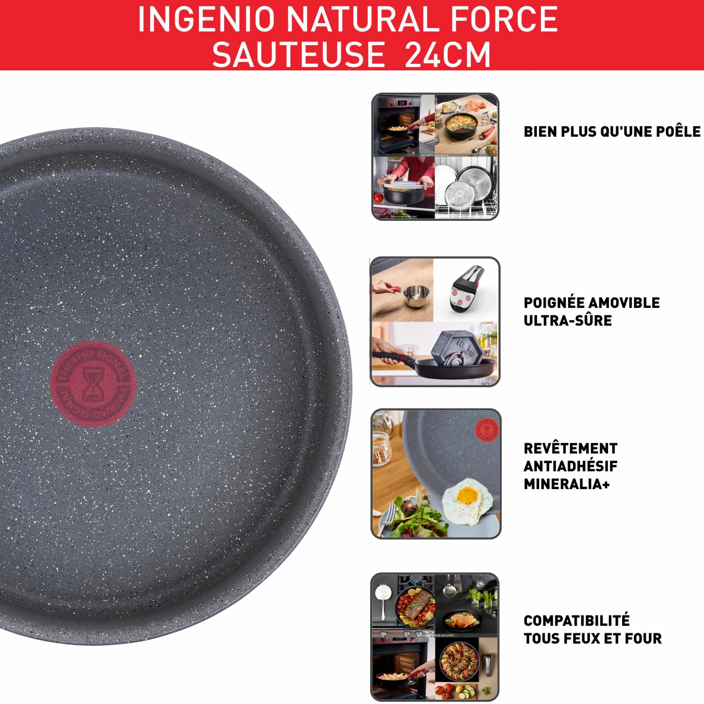 Ingenio Natural Force Sautierpfanne 24cm L39635|Tefal Best