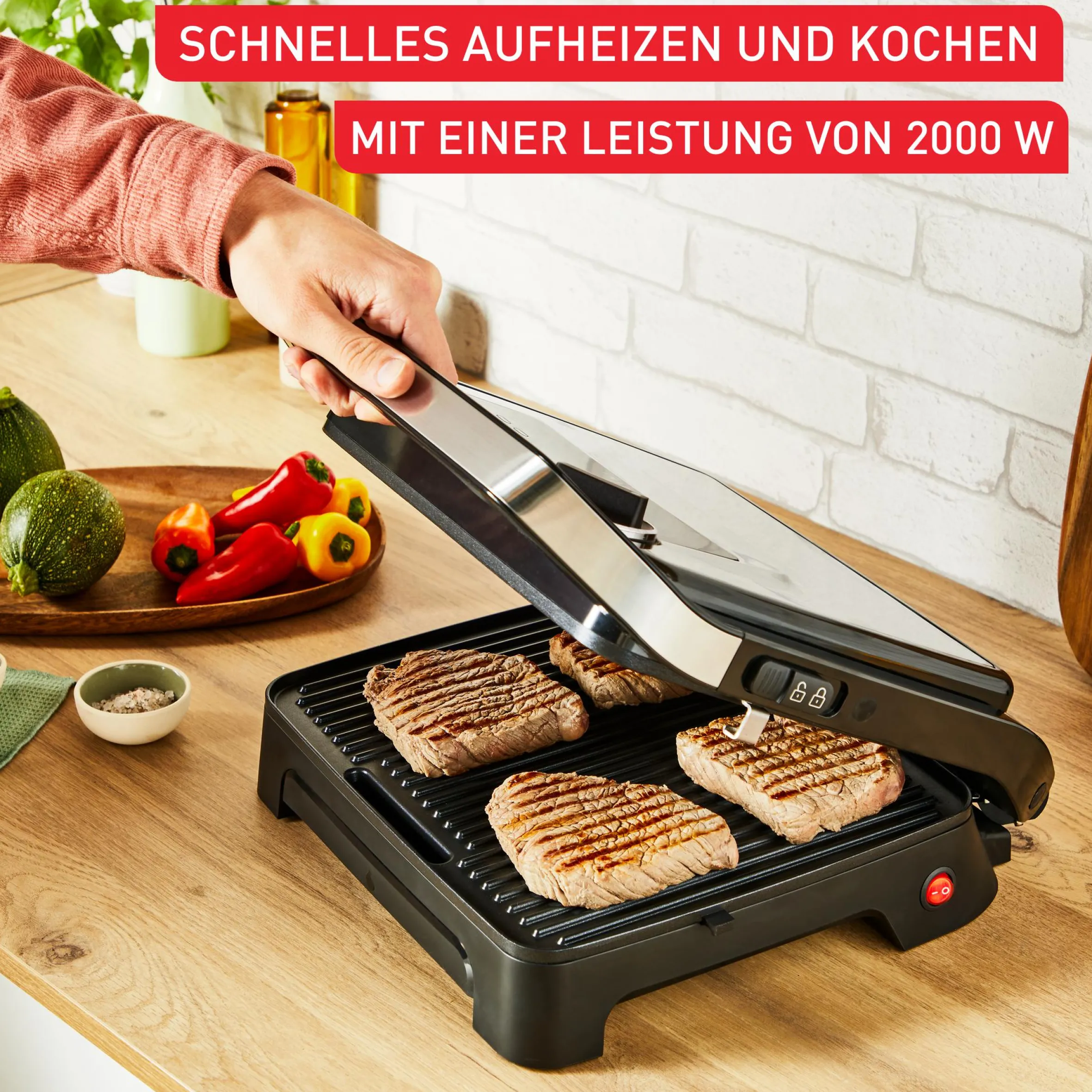 Inicio Adjust Kontaktgrill GC272D|Tefal Hot