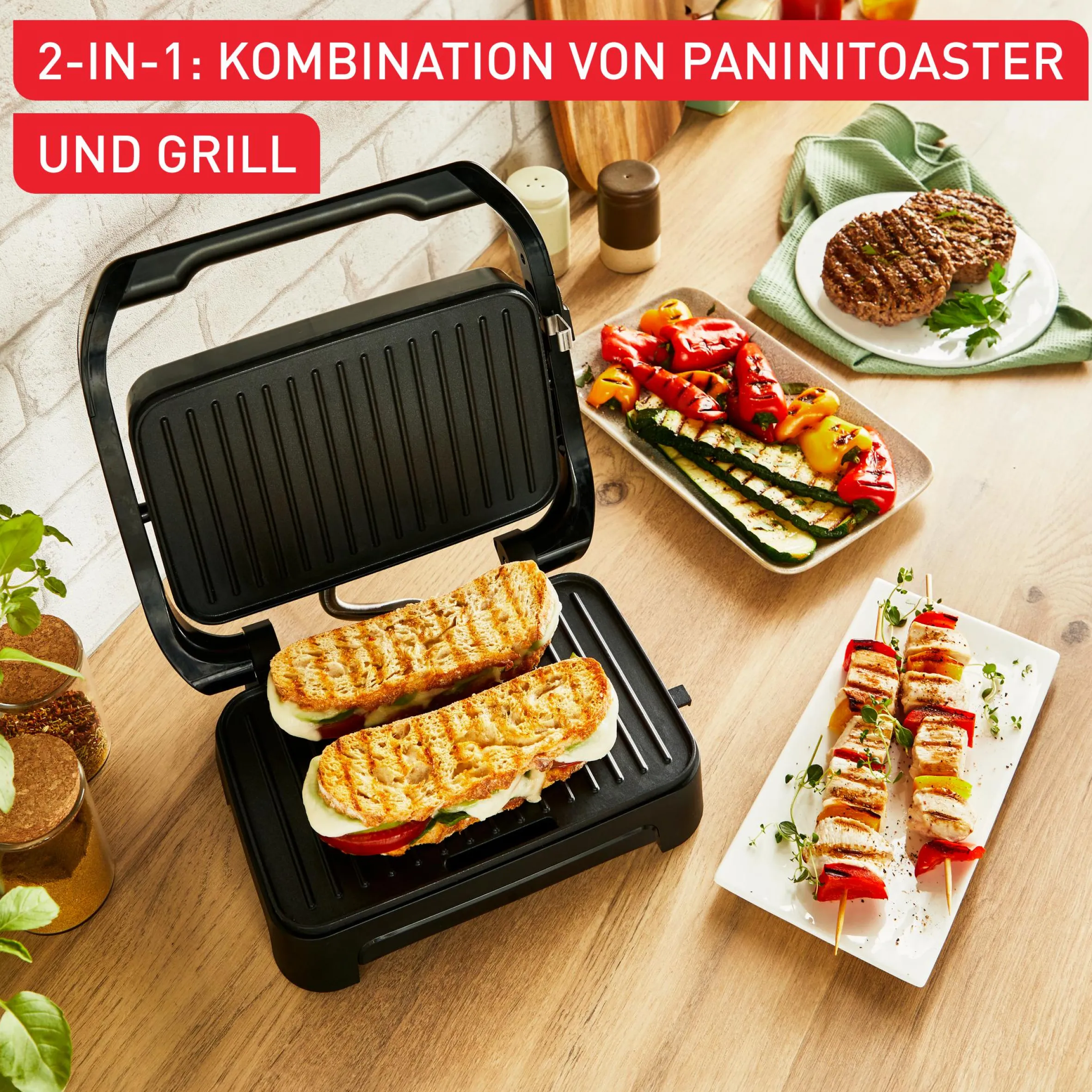 Inicio Compact Kontaktgrill GC270D|Tefal Outlet