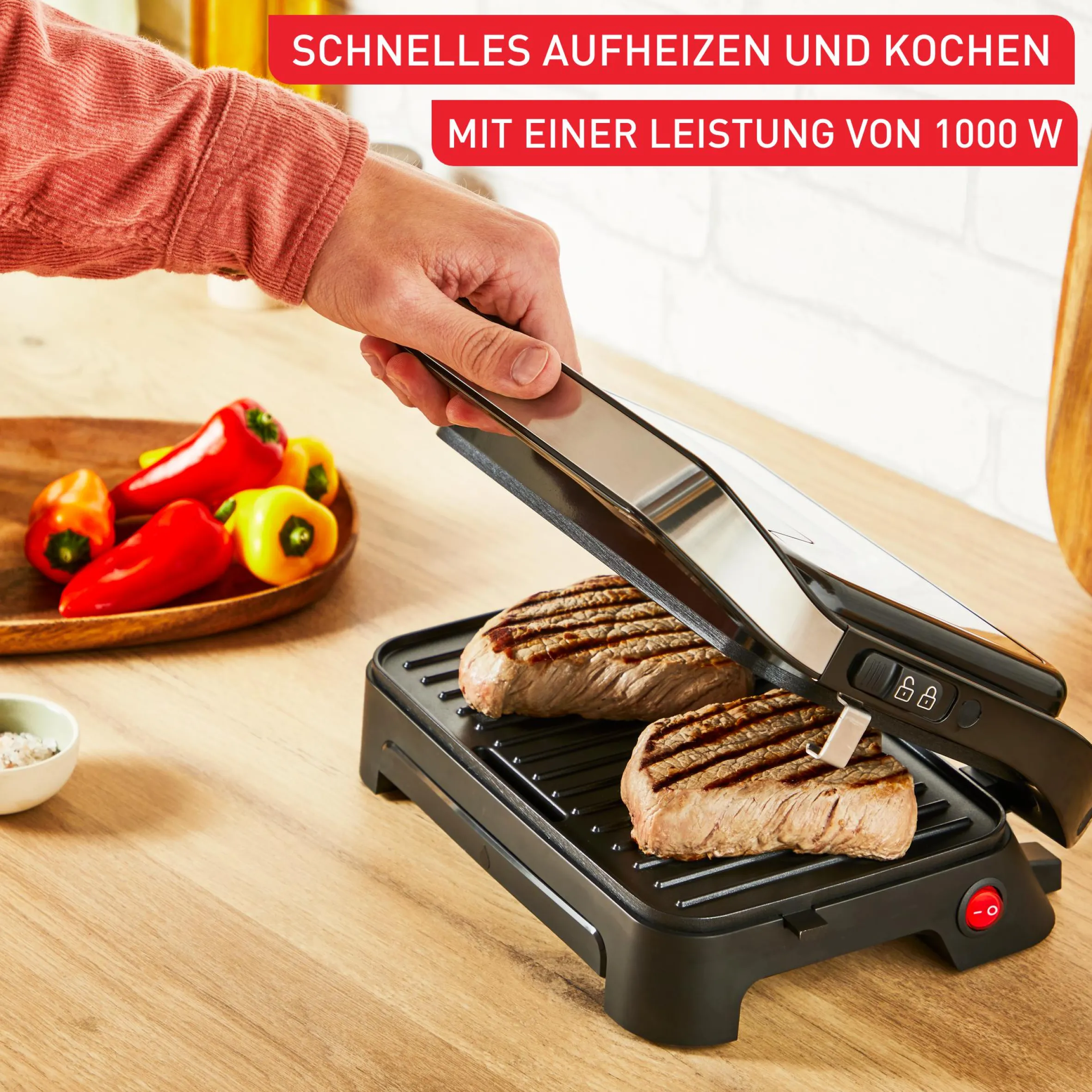 Inicio Compact Kontaktgrill GC270D|Tefal Outlet