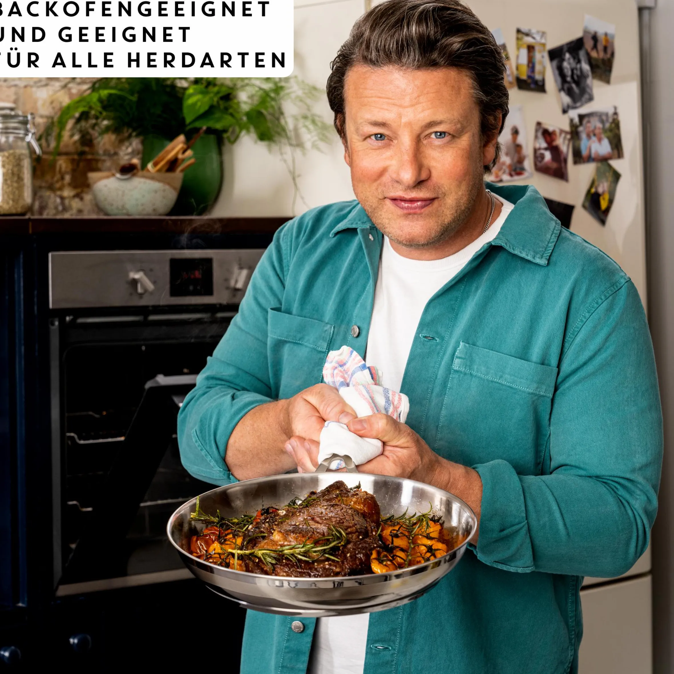 Jamie Oliver by Cook Smart Pfanne aus unversiegeltem Edelstahl 28cm E31106|Tefal Discount
