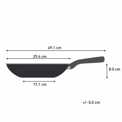 Jamie Oliver by Cook' Smart Edelstahl-Wokpfanne 28cm E31019|Tefal Online