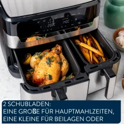 Jamie Oliver by Dual Drawer Heißluftfritteuse, 8,3 l/2,2 kg Schubladen|Tefal Sale