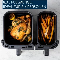 Jamie Oliver by Dual Drawer Heißluftfritteuse, 8,3 l/2,2 kg Schubladen|Tefal Sale