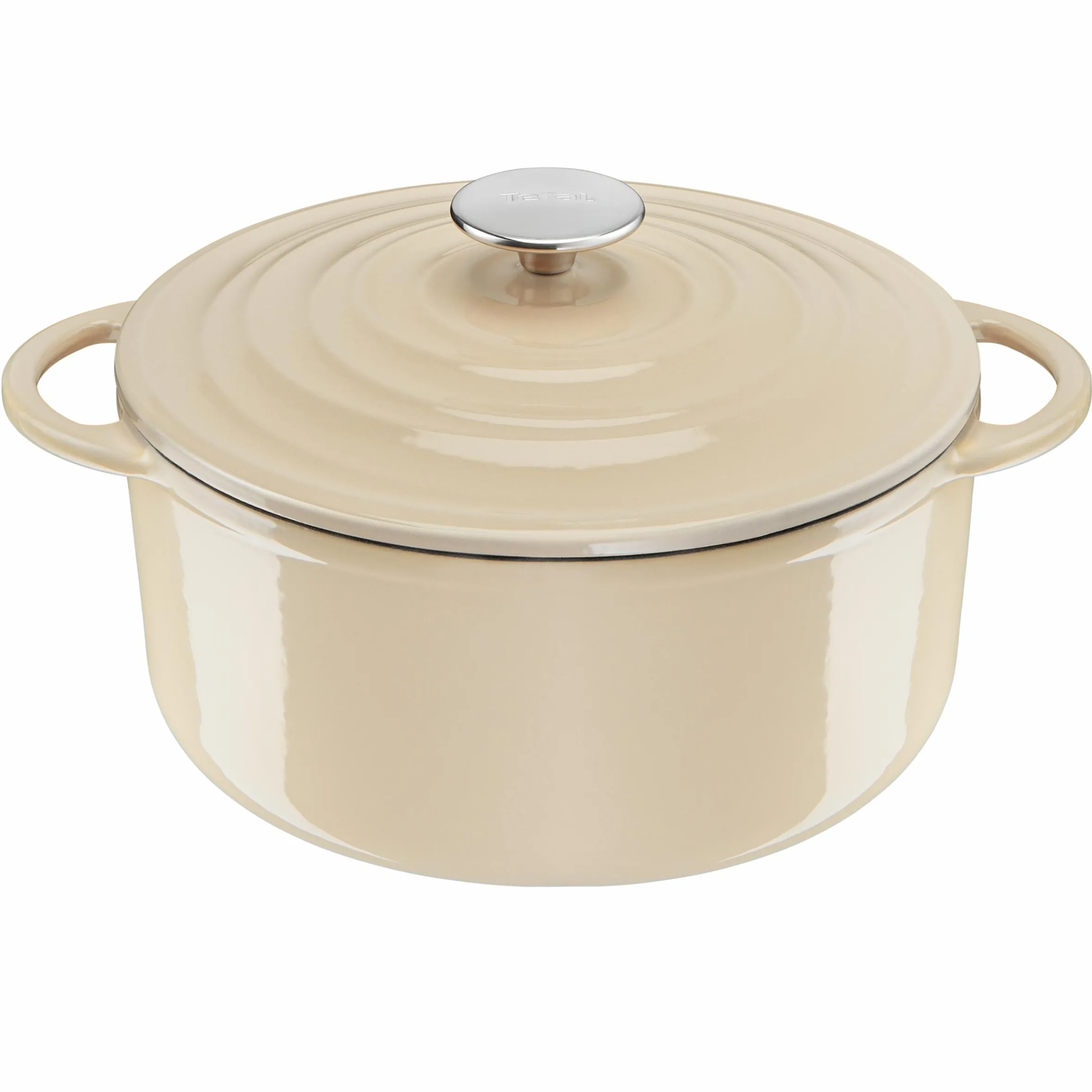 Lov Gusseisen Kochtopf 25cm beige, E25904|Tefal Discount