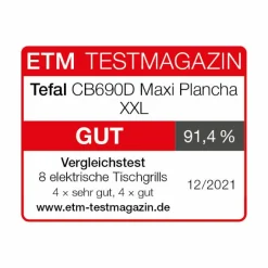 Maxi Plancha Tischgrill CB690D|Tefal Best