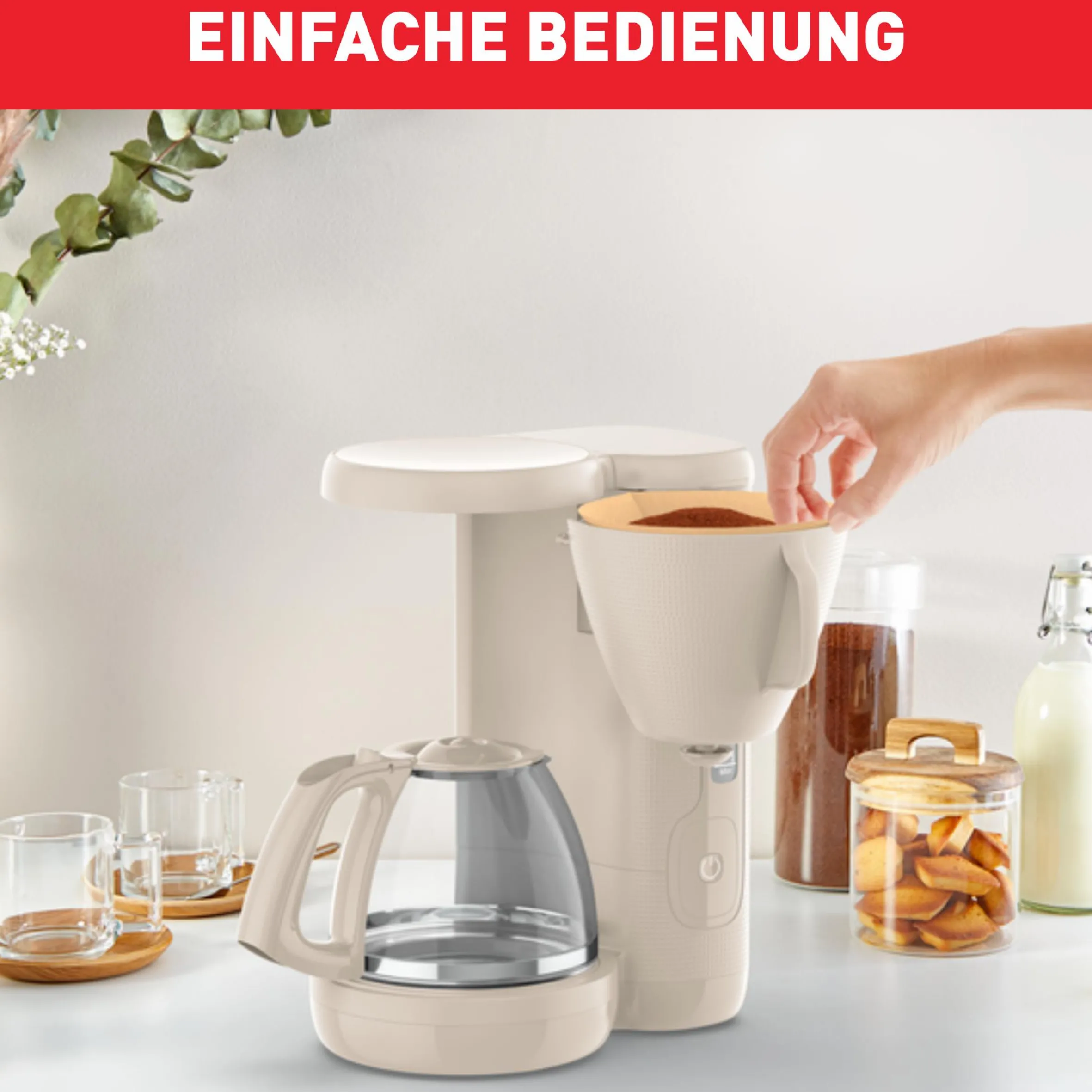 Morning Filterkaffeemaschine Fair Grey CM2M0B|Tefal