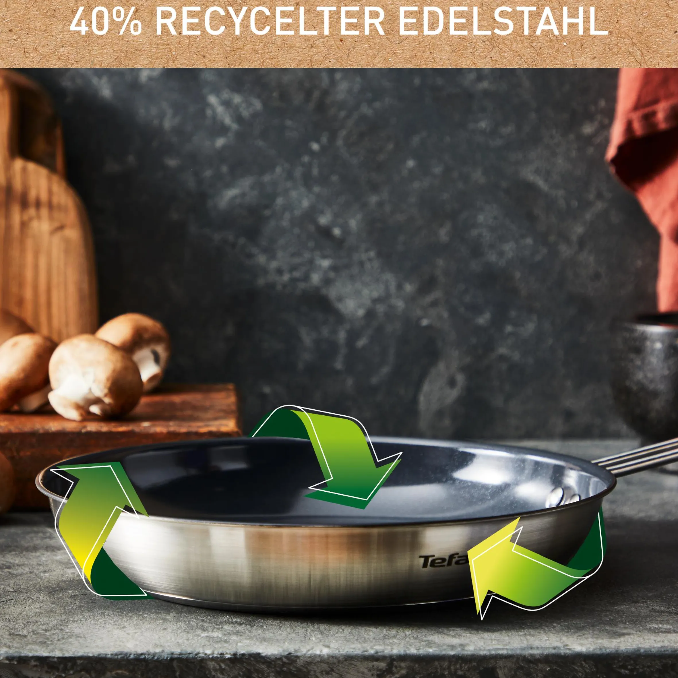 Nordica Edelstahl-Keramikpfanne 20cm, H87102|Tefal Online