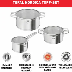 Nordica 6-teiliges Set H852S3|Tefal
