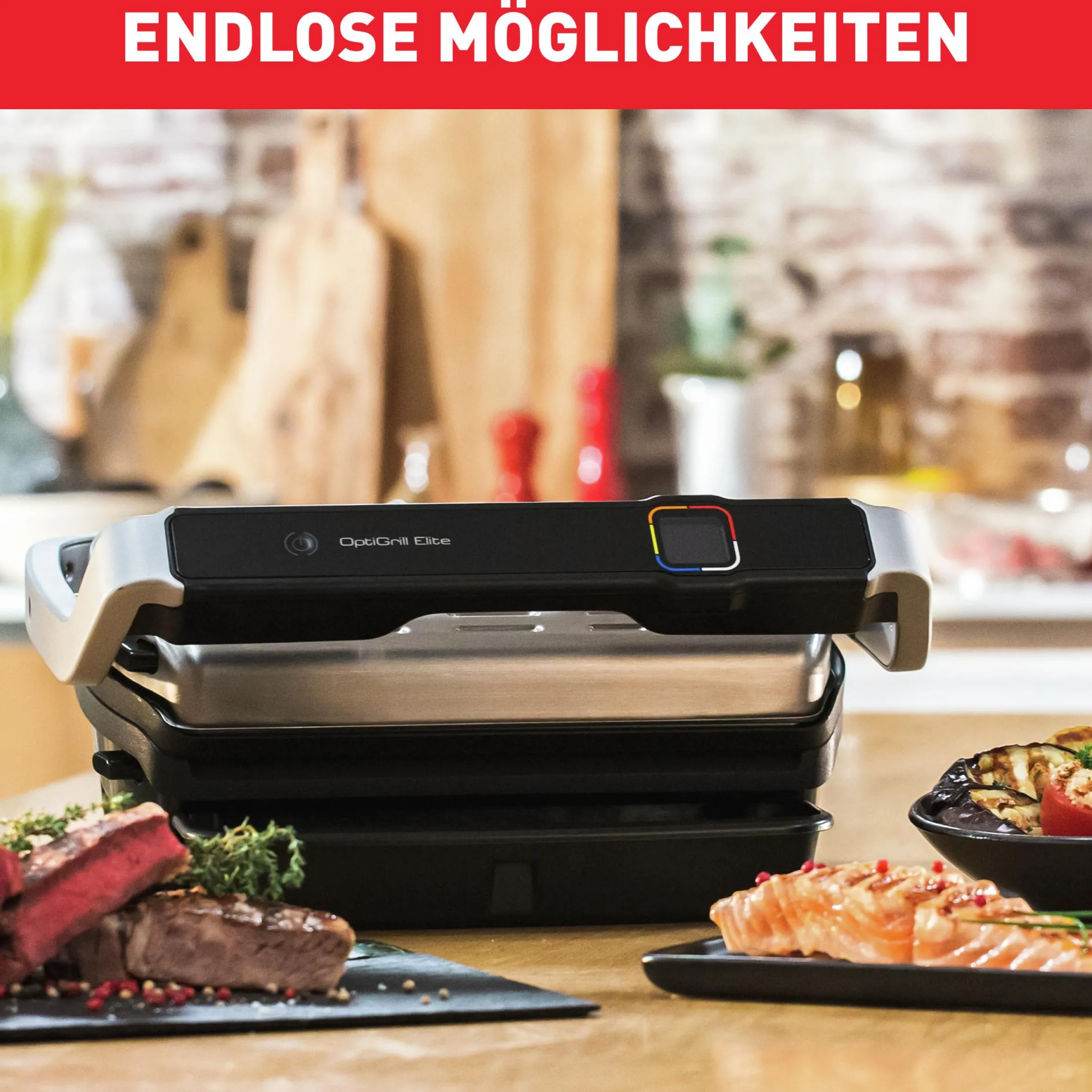 OptiGrill Elite Kontaktgrill GC750D|Tefal Clearance