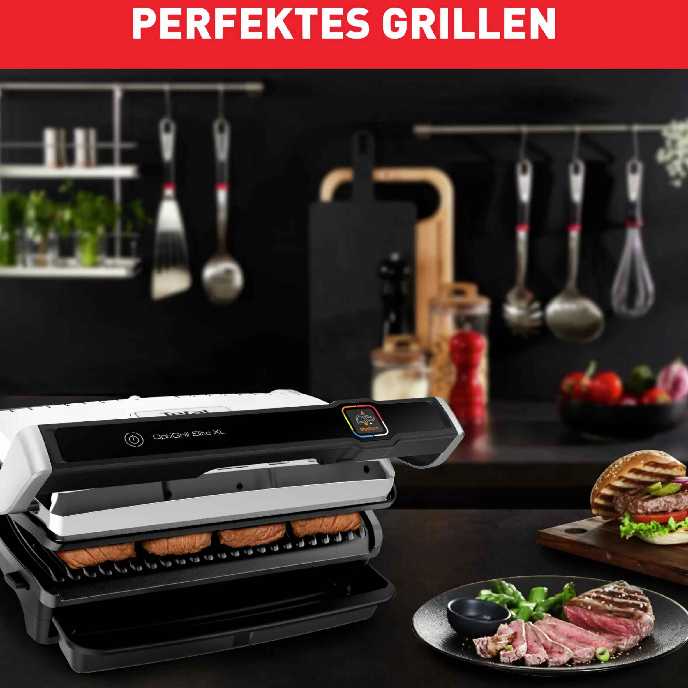 OptiGrill Elite XL Kontaktgrill GC760D|Tefal Clearance