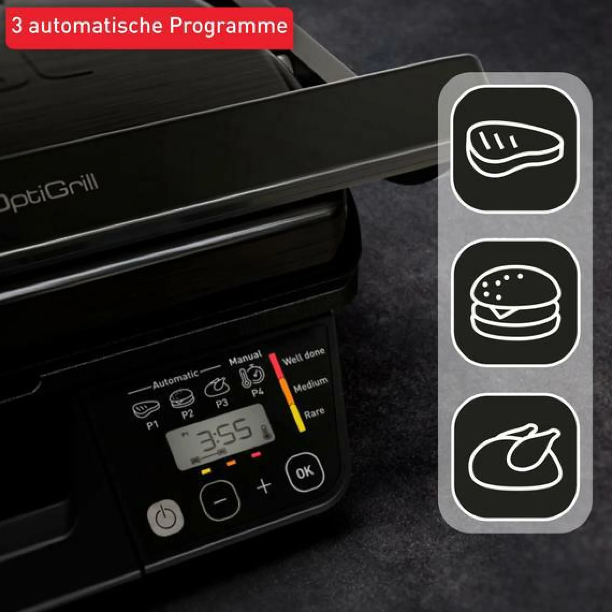 OptiGrill Kontaktgrill GC7P08|Tefal