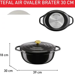 Ovaler Bräter 30x23 cm E25589|Tefal Best