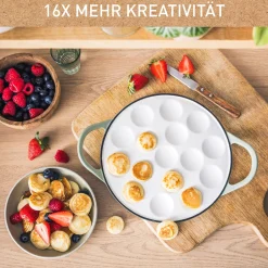 Pfannkuchenpfanne mit 16 Mulden E25804|Tefal Outlet