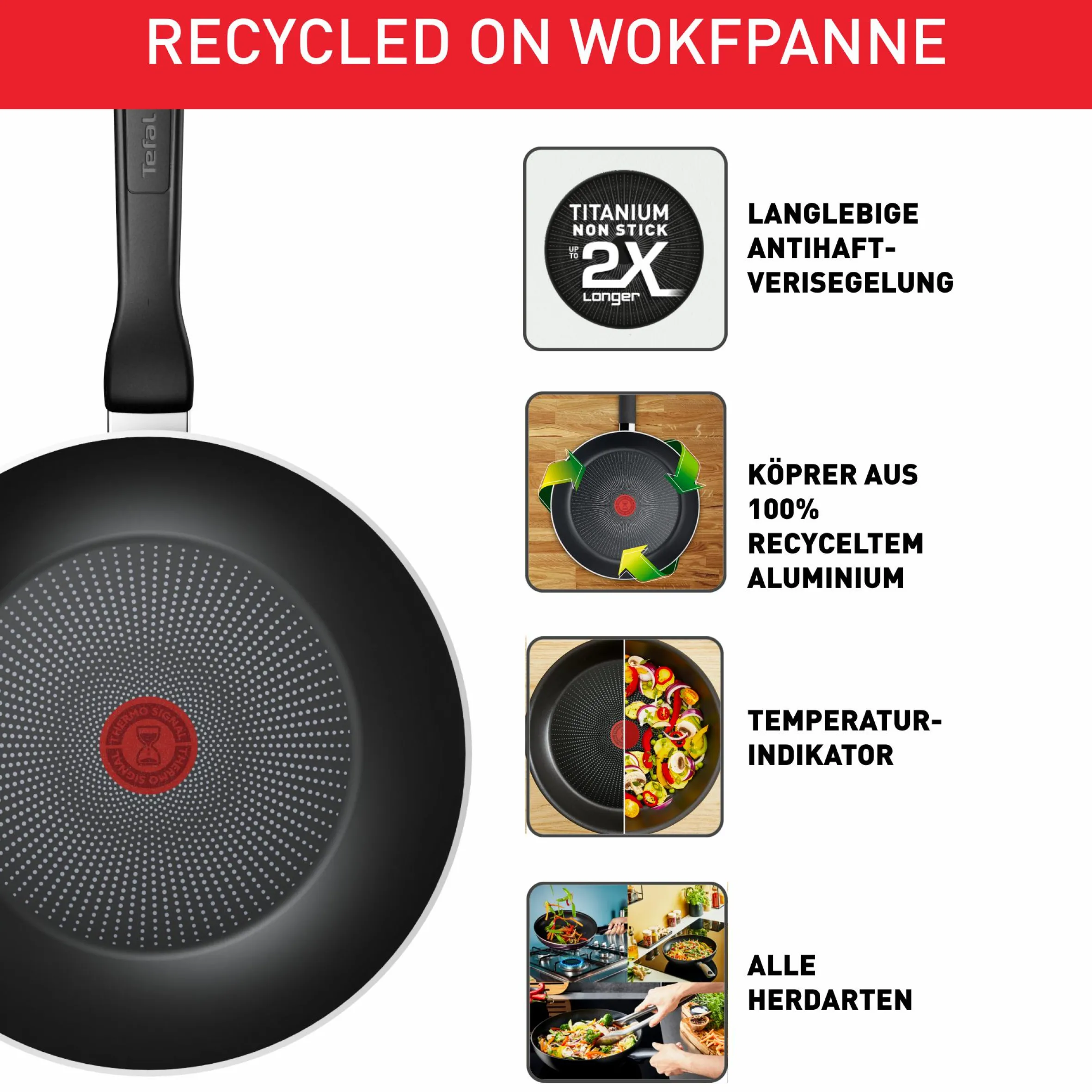 Recycled On Wokpfanne 28cm C29719|Tefal