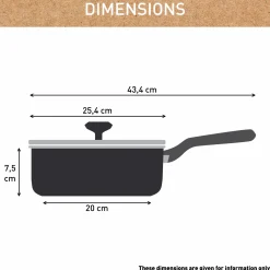 Renew On Black Keramik-Schmorpfanne 24 cm C43532|Tefal