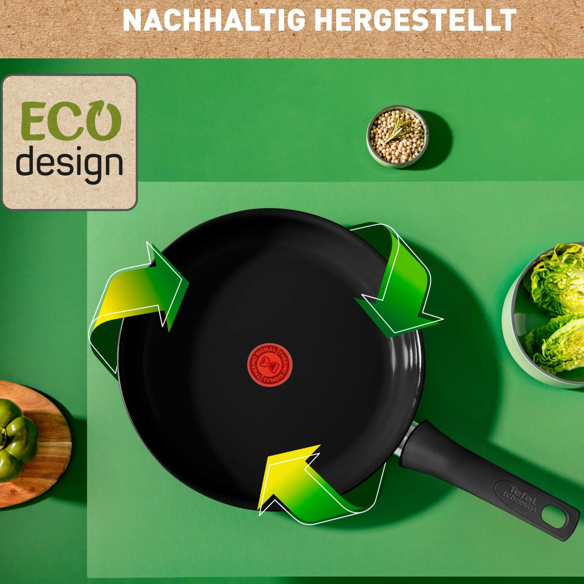 Renew On Black Keramik-Wokpfanne C43519|Tefal New
