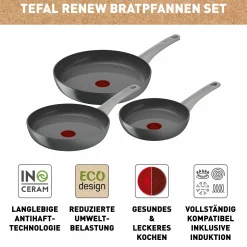 Renew On 3-teiliges Pfannenset C42791|Tefal Discount