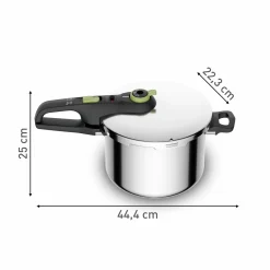 Secure Trendy Schnellkochtopf mit Korb 6 L P25807|Tefal Best